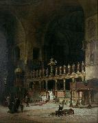 David Dalhoff Neal INTERIOR OF ST.MARKS,VENICE France oil painting artist